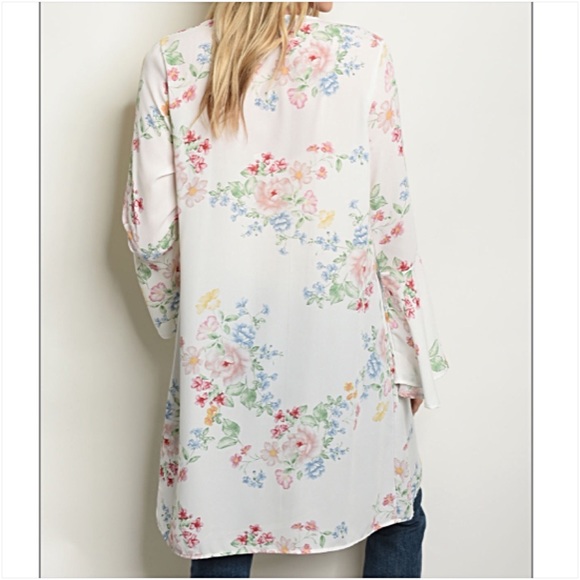 Gorgeous Boho Cardi Kimono Coverup Bell Sleeves ML - Picture 2 of 5